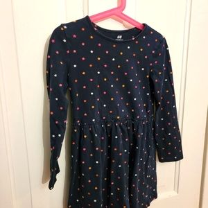 💰3 for $30. H&M cotton long sleeve dress. Size 6-8.